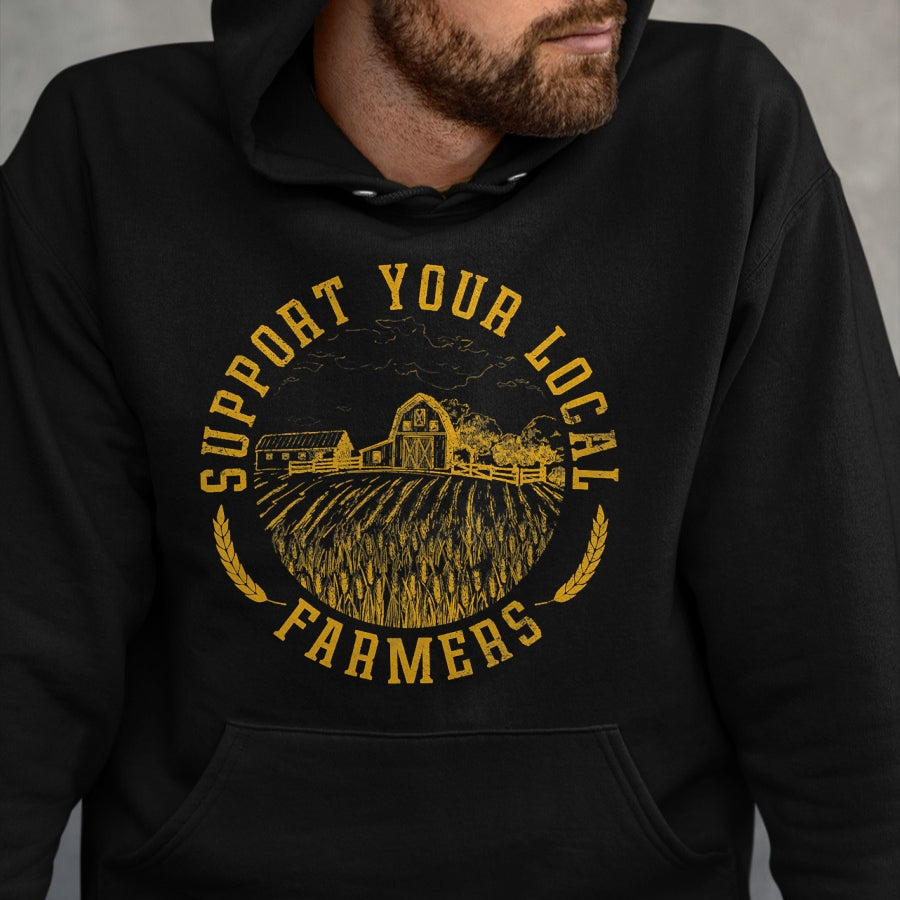 Best Farmer Life Shirt, Funny Farmer UnisexT-Shirt/Hoodie/Sweatshirt HLT00 - Vintage Support Your Local Farmers Farming Farm Farmer T-Shirt
