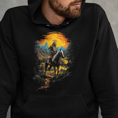 Native American T-Shirts, Vintage Native American Unisex T-Shirt/Hoodie/Sweatshirt HLT00 - Native American Heritage Chief