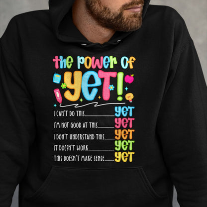 Best Teacher Shirt, Funny Teacher UnisexT-Shirt/Hoodie/Sweatshirt HLT00 - Growth Mindset Teacher Kindness Power of Yet Inspirational T-Shirt