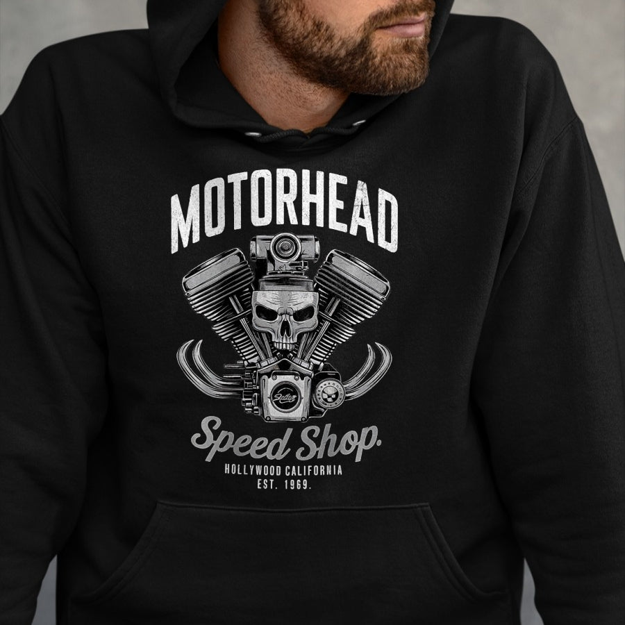 Best Mechanic Life Shirt, Funny Mechanic UnisexT-Shirt/Hoodie/Sweatshirt HLT00 - Skeleton Motor Head Speed Shop Hot Rod Mechanic Car Lover T-Shirt