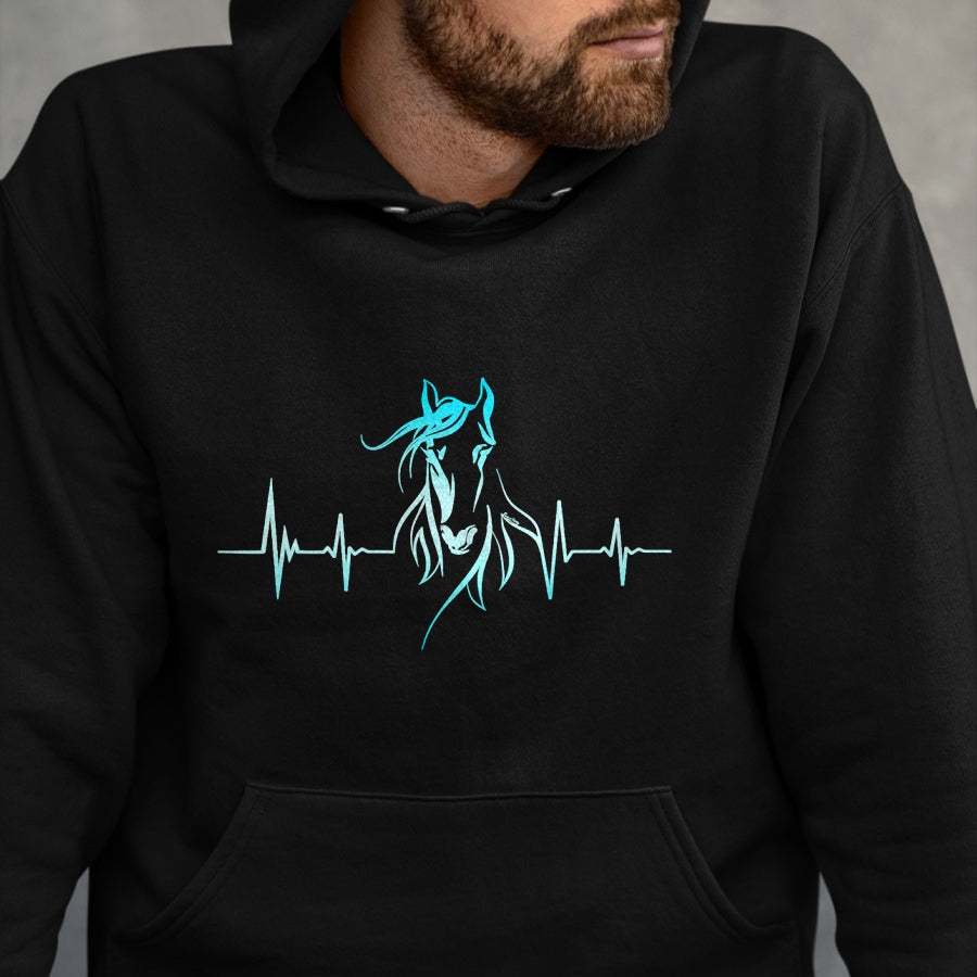 Best Horse Lover Shirt , Funny Horse UnisexT-Shirt/Hoodie/Sweatshirt HLT00 - Horse Heartbeat for Women Girls Teens Horseback Lover Riding T-Shirt