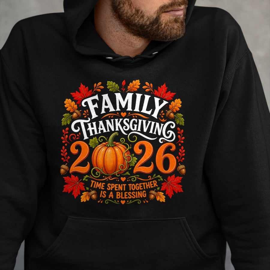 Best Thanksgiving Family Shirt , Funny Thanksgiving UnisexT-Shirt/Hoodie/Sweatshirt HLT00 - Family Thanksgiving 2026 Thanksgiving Crew Matching Group T-Shirt