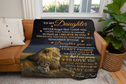 Special Gift For Your Daughter Blanket - From Dad