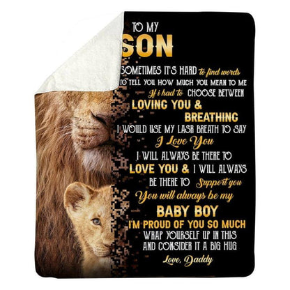 Special Gift for Your Son- From Dad Blanket (SKU-CHAU-B29)