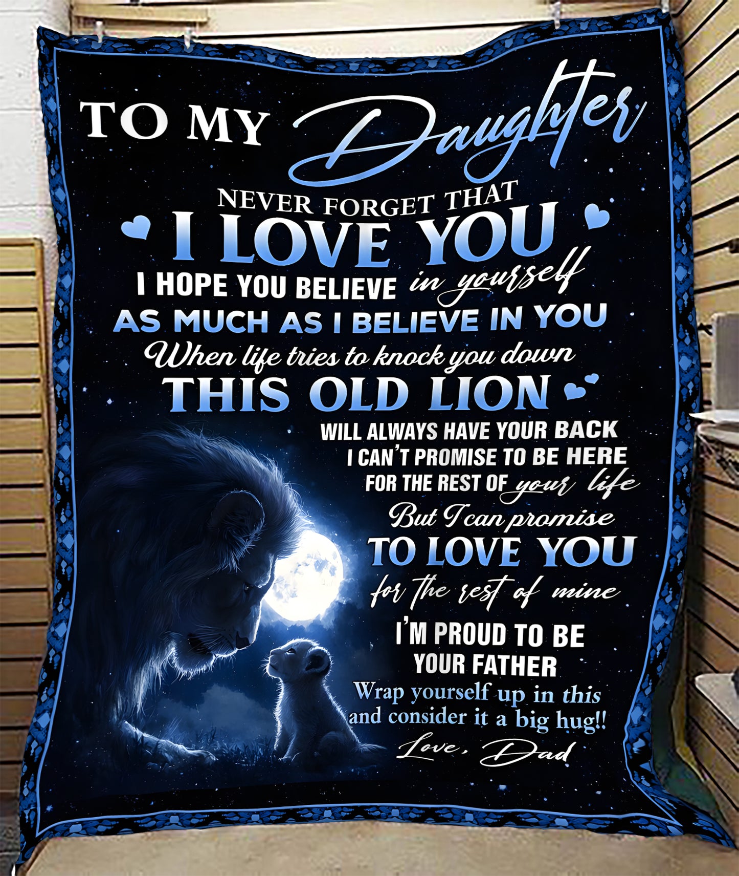 Special Gift for Your Daughter - From Dad Blanket (SKU2603-148)