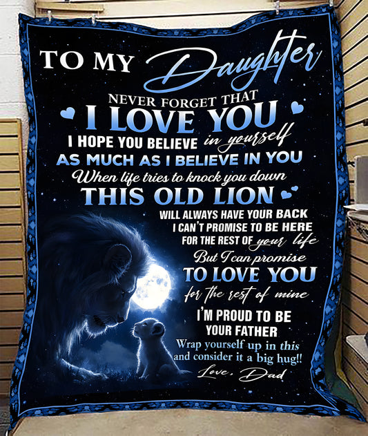 Special Gift for Your Daughter - From Dad Blanket (SKU2603-148)