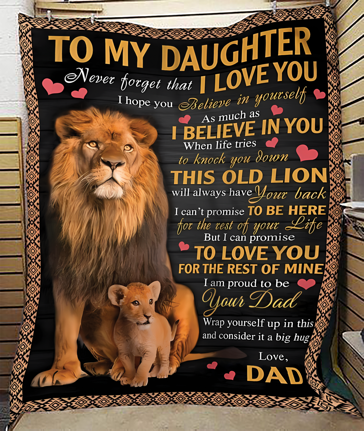 Special Gift For Your Daughter Blanket - From Dad (SKUB11-130)