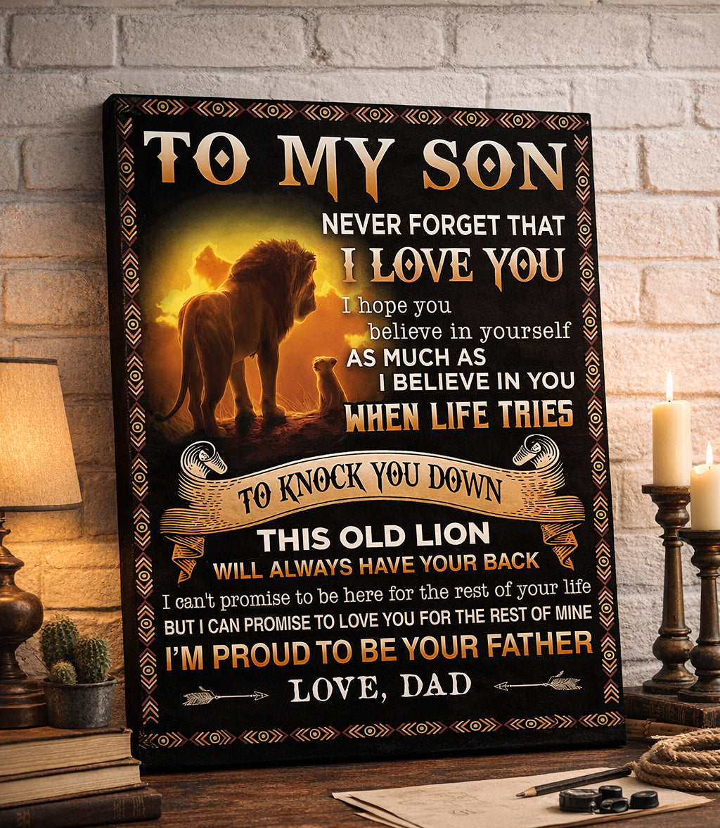 CANVAS FOR SON - BEST GIFT FROM DAD - NTTD00 (SKU2604-110)