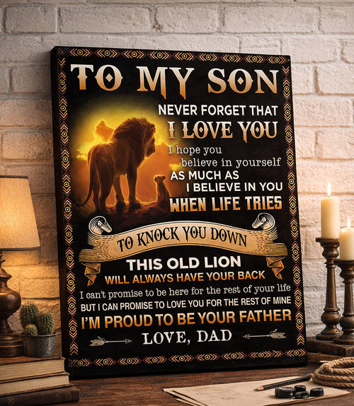 CANVAS FOR SON - BEST GIFT FROM DAD - NTTD00 (SKU2604-110)