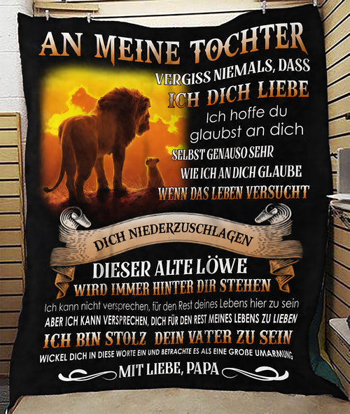 Besonderes Geschenk für deinen Tochter – Decke von Papa (SKU2605-445)