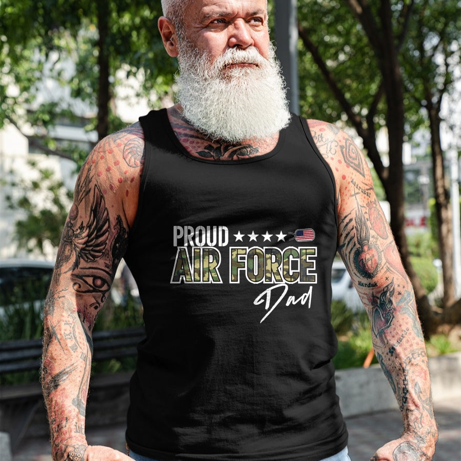 Gift for Dad Shirt, Funny Dad Unisex T-Shirt/Hoodie/Sweatshirt HLT00 – OCP Proud Air Force Dad T-Shirt