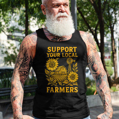 Best Farmer Life Shirt, Funny Farmer UnisexT-Shirt/Hoodie/Sweatshirt HLT00 - Support Your Local Farmers Rustic Agriculture Pride Organic T-Shirt
