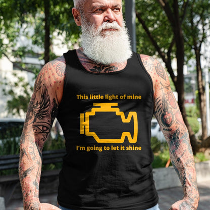 Best Mechanic Life Shirt, Funny Mechanic UnisexT-Shirt/Hoodie/Sweatshirt HLT00 - This Little Light of Mine - Check Engine Light T-Shirt T-Shirt