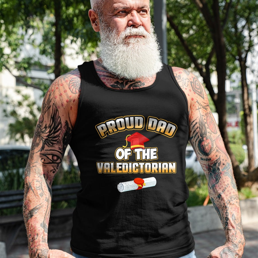 Gift for Dad Shirt, Funny Dad Unisex T-Shirt/Hoodie/Sweatshirt HLT00 – Dad Of Valedictorian 2019 School Graduation Proud Father T-Shirt
