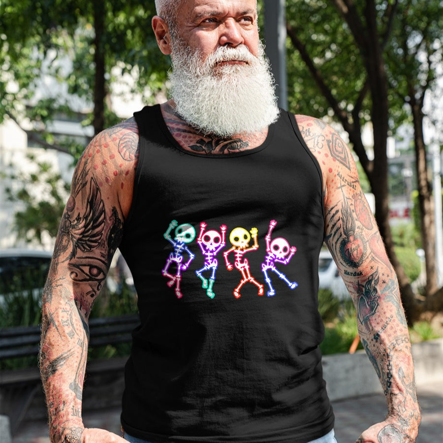 Best Thanksgiving Family Shirt , Funny Thanksgiving UnisexT-Shirt/Hoodie/Sweatshirt HLT00 - Glow in The Halloween Night Skeleton Funny Dancing Skeleton T-Shirt