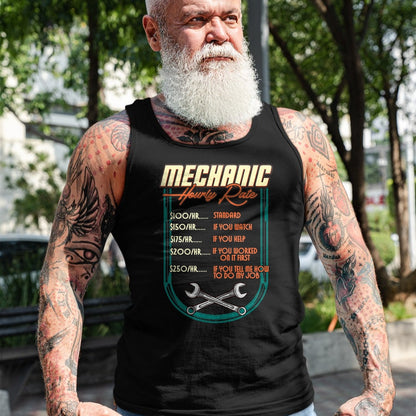 Best Mechanic Life Shirt, Funny Mechanic UnisexT-Shirt/Hoodie/Sweatshirt HLT00 - Mechanic Hourly Rate Car Auto Repairman Labor Rates T-Shirt (2)