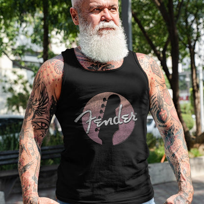 Guitar Lover Shirt, Funny Guitar UnisexT-Shirt/Hoodie/Sweatshirt HLT00 - Fender Circle Guitar Headstock Logo T-Shirt