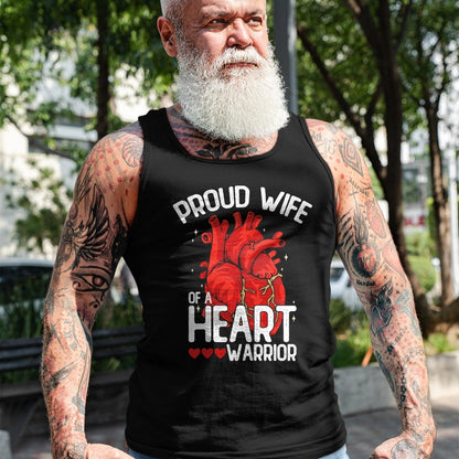 Best Wife Shirt, Wife and Husband Unisex T-Shirt/Hoodie/Sweatshirt HLT00 - Gift for wife T shirt, lucky wife   Proud Wife Of A Heart Warrior Heart Surgery T-Shirt