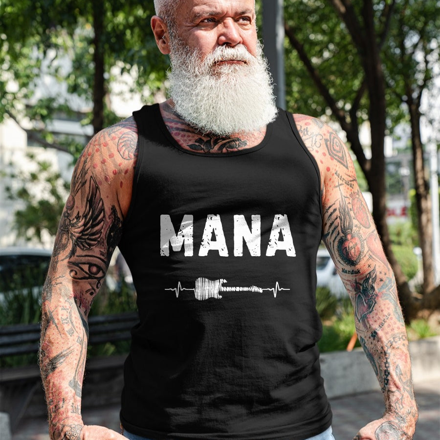 Guitar Lover Shirt, Funny Guitar UnisexT-Shirt/Hoodie/Sweatshirt HLT00 - Mana Guitar Heartbeat Music Guitarist Retro Vintage T-Shirt