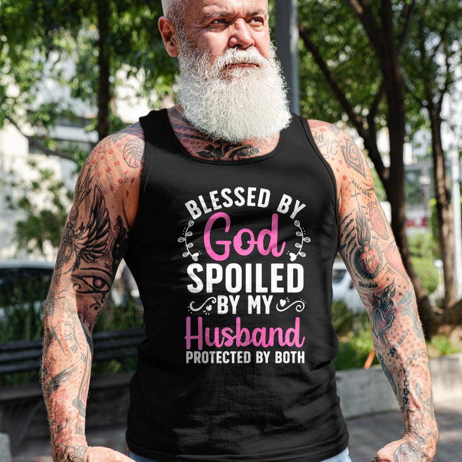 Best Wife Shirt, Wife and Husband Unisex T-Shirt/Hoodie/Sweatshirt HLT00 - Gift for wife T shirt, spoiled wife   Funny Spoiled Wife Art For Women Girls Husband Spoiled Wife Pr (5)