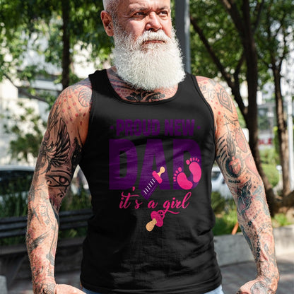 Gift for Dad Shirt, Funny Dad Unisex T-Shirt/Hoodie/Sweatshirt HLT00 – Funny Proud New Dad For Father_s Day It_s A Girl Long Sleeve T-Shirt