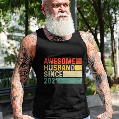 Best Wife Shirt, Wife and Husband Unisex T-Shirt/Hoodie/Sweatshirt HLT00 - 3rd Year Wedding Anniversary Epic Awesome Husband Since 2021 T-Shirt (1)