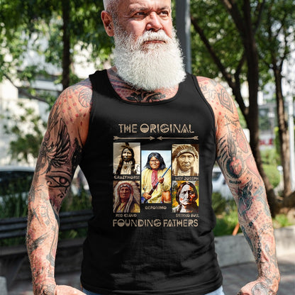 Native American T-Shirts, Vintage Native American Unisex T-Shirt/Hoodie/Sweatshirt HLT00 - The Original Founding Fathers Native American (1)