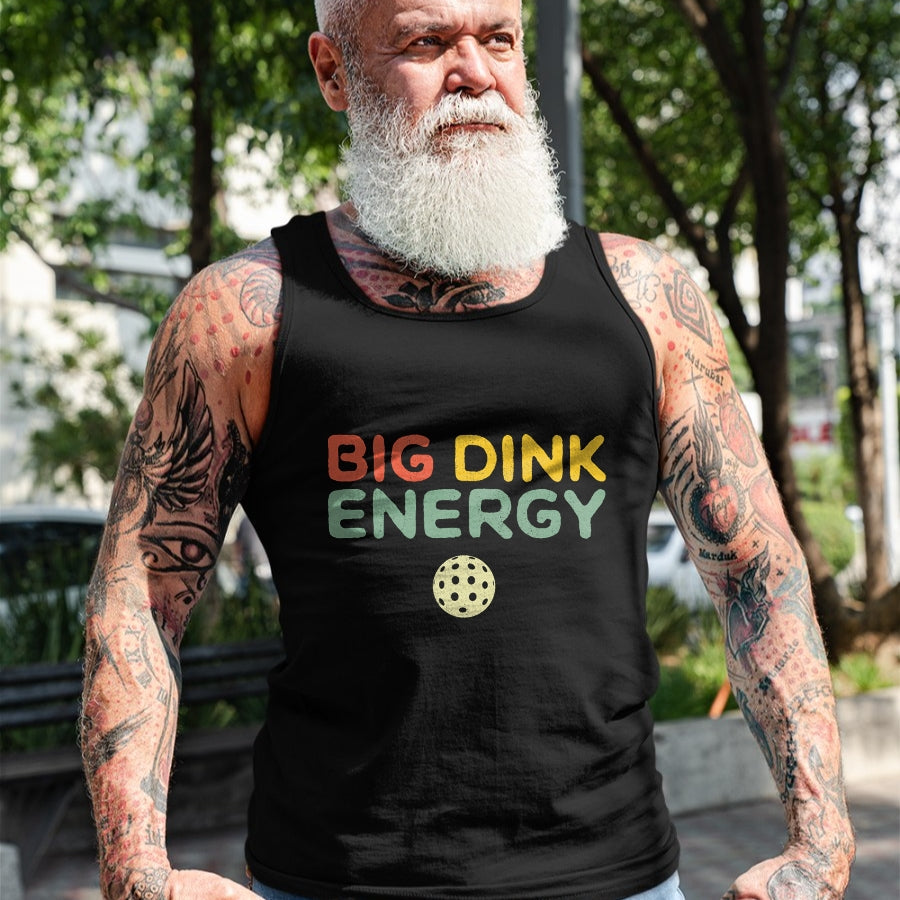 Funny Pickleball Shirt, Pickleball Lover Unisex T-Shirt/Hoodie/Sweatshirt HLT00 - Big Dink Energy Pickleball Funny Pickle Ball Lover Men Retro T-Shirt