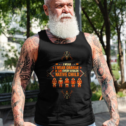 Native American T-Shirts, Vintage Native American Unisex T-Shirt/Hoodie/Sweatshirt HLT00 - I Wear Orange For Every American Native Child