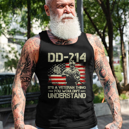 Proud Veteran Shirt, Funny Veteran UnisexT-Shirt/Hoodie/Sweatshirt HLT00 - DD-214 It_s A Veteran Thing You Wouldn_t Understand T-Shirt Tee for Men Women