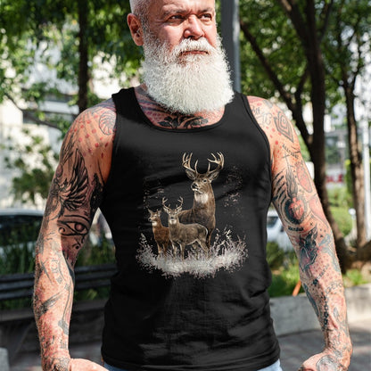 Funny Hunting Shirt, Gift For Hunting Lover Unisex T-Shirt/Hoodie/Sweatshirt HLT00 - Deer Forest Nature Lover Vintage Deer Hunting Hunter T-Shirt, Men, Black, 3X-Large