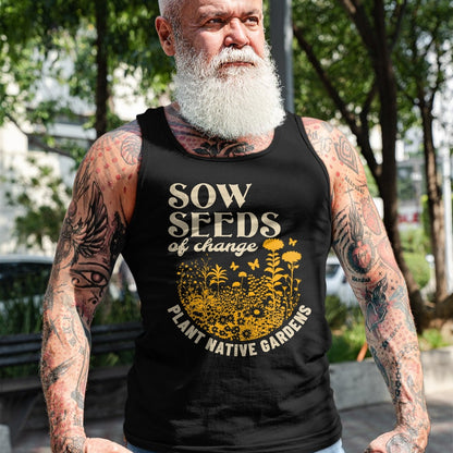 Native American T-Shirts, Vintage Native American Unisex T-Shirt/Hoodie/Sweatshirt HLT00 - Sow Seeds Of Change Plant Native Gardens