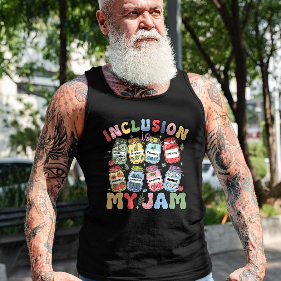 Best Teacher Shirt, Funny Teacher UnisexT-Shirt/Hoodie/Sweatshirt HLT00 - Inclusion is My Jam SPED Teacher Special Education Life T-Shirt
