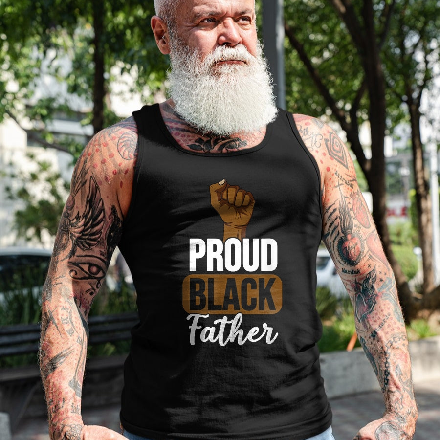 Gift for Dad Shirt, Funny Dad Unisex T-Shirt/Hoodie/Sweatshirt HLT00 – Proud Black Father Gift For Black Dad Black Lives Matter T-Shirt