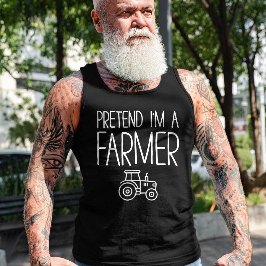 Best Farmer Life Shirt, Funny Farmer UnisexT-Shirt/Hoodie/Sweatshirt HLT00 - Pretend Im A Farmer Costume Funny Tractor Graphic T-Shirt
