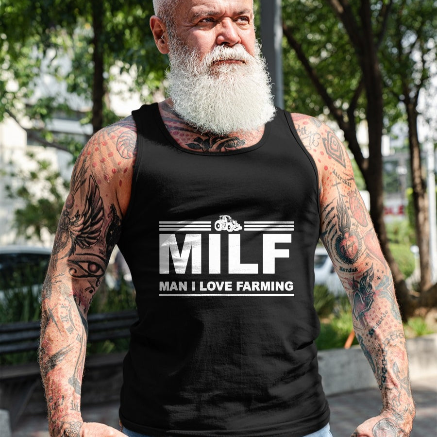 Best Farmer Life Shirt, Funny Farmer UnisexT-Shirt/Hoodie/Sweatshirt HLT00 - Milf Man I Love Farming Shirt  Farm Farmer Tractor Lover T-Shirt