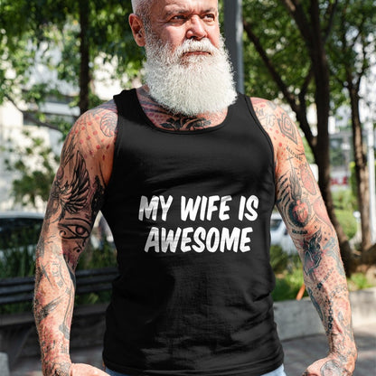 Best Wife Shirt, Wife and Husband Unisex T-Shirt/Hoodie/Sweatshirt HLT00 - My Wife Is Awesome T-Shirt