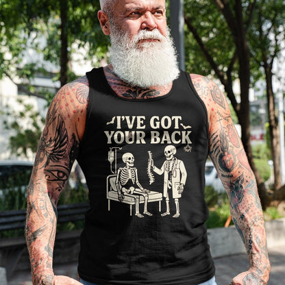 Best Doctor Shirt, Funny Doctor UnisexT-Shirt/Hoodie/Sweatshirt HLT00 - I've Got Your Back Halloween Skeleton Doctor Costume T-Shirt, Men, Dark Heather Grey, 3X-Large