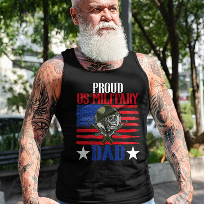 Gift for Dad Shirt, Funny Dad Unisex T-Shirt/Hoodie/Sweatshirt HLT00 – Mens Proud US Military Dad Proud Army Dad Father_s Day Gift T-Shirt