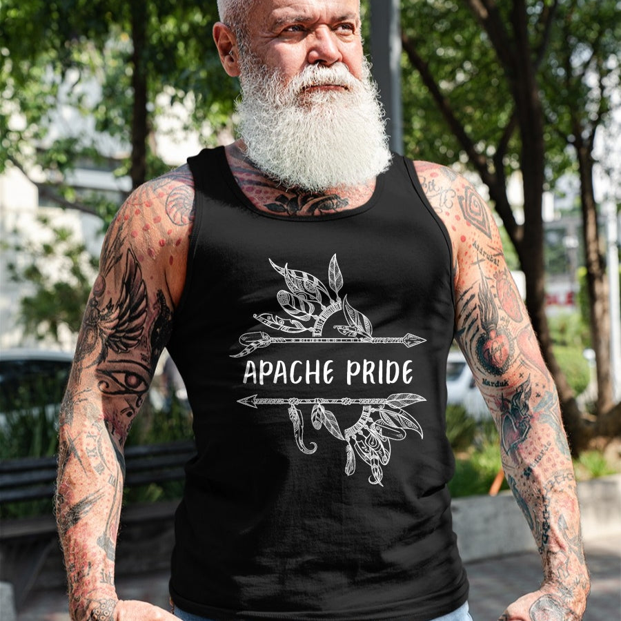 Native American T-Shirts, Vintage Native American Unisex T-Shirt/Hoodie/Sweatshirt HLT00 - Apache Pride Indian Native American Roots
