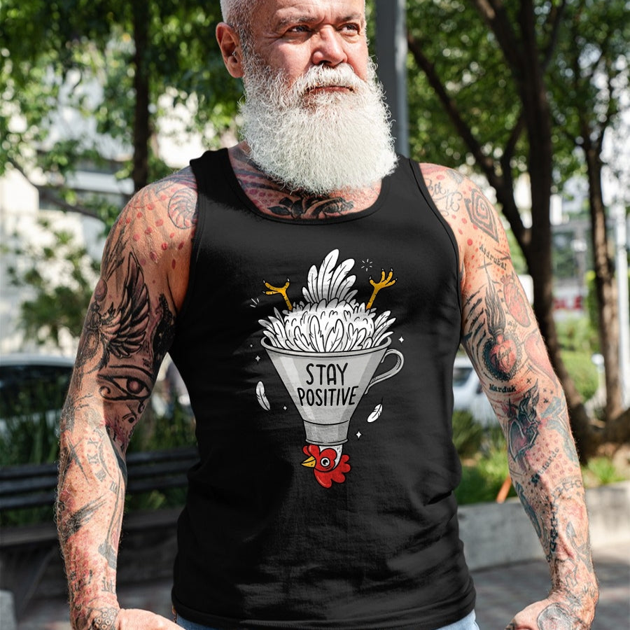 Best Farmer Life Shirt, Funny Farmer UnisexT-Shirt/Hoodie/Sweatshirt HLT00 - Stay Positive Silly Upside-Down Funny Chicken Farmers T-Shirt