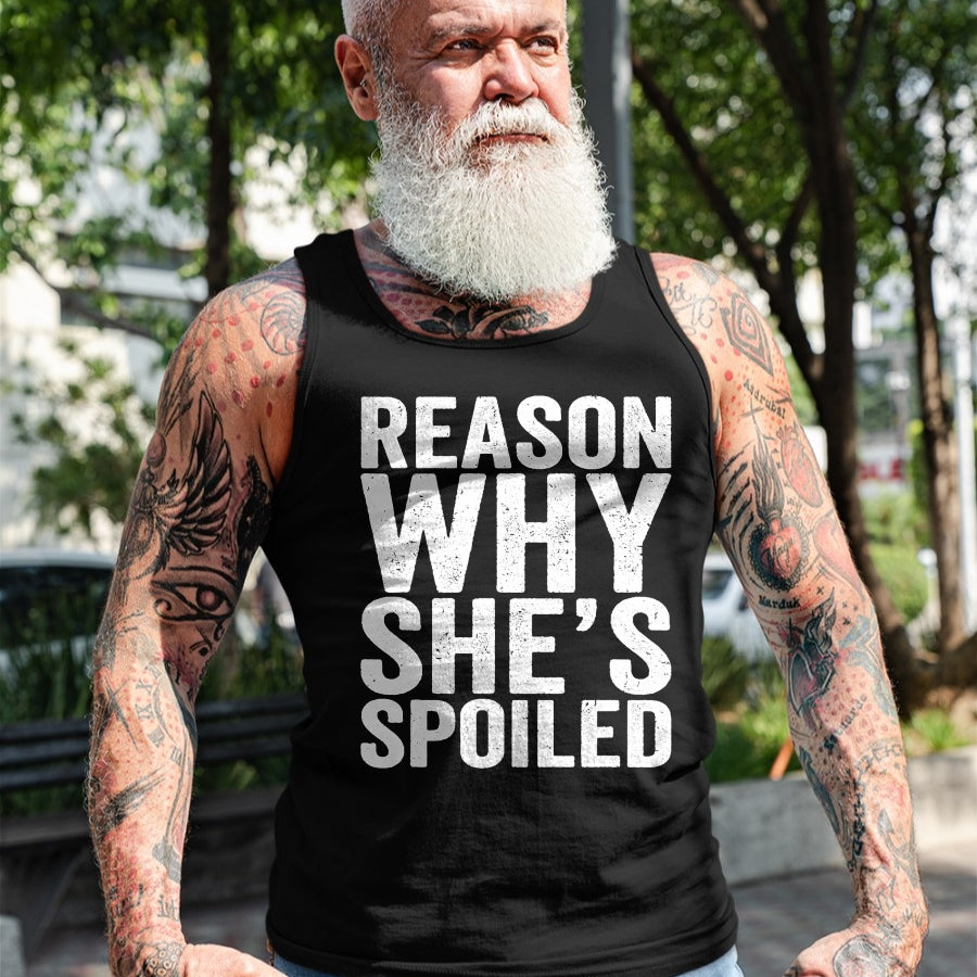 Best Wife Shirt, Wife and Husband Unisex T-Shirt/Hoodie/Sweatshirt HLT00 - Gift for wife T shirt, spoiled wife   Spoiled Reason Why She's Spoiled Funny Matching Couples T-Shir