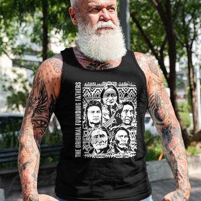 Native American T-Shirts, Vintage Native American Unisex T-Shirt/Hoodie/Sweatshirt HLT00 - The Original Founding Fathers Native American Themed (1)