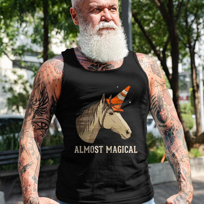 Best Horse Lover Shirt , Funny Horse UnisexT-Shirt/Hoodie/Sweatshirt HLT00 - Almost Magical Funny Horse Traffic Cone Unicorn T-Shirt