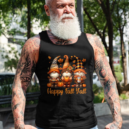 Best Thanksgiving Family Shirt , Funny Thanksgiving UnisexT-Shirt/Hoodie/Sweatshirt HLT00 - Happy Fall Y'all Gnome Pumpkin Autumn Thanksgiving Men Women T-Shirt
