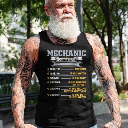 Best Mechanic Life Shirt, Funny Mechanic UnisexT-Shirt/Hoodie/Sweatshirt HLT00 - Mens Funny Mechanic Hourly Rate Car Mechanic Car Guy T-Shirt