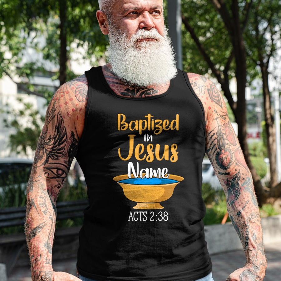 Christian Tee, Christian Faith Unisex T-Shirt/Hoodie/Sweatshirt HLT00 - CHRISTIAN BAPTISM Baptized in Christ Acts 238 T-Shirt
