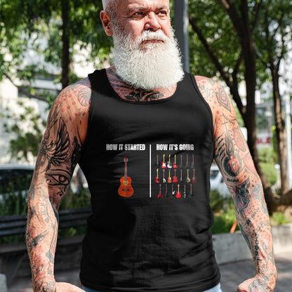 Guitar Lover Shirt, Funny Guitar UnisexT-Shirt/Hoodie/Sweatshirt HLT00 - How It Started How It’s Going Music Musician Funny Guitar T-Shirt