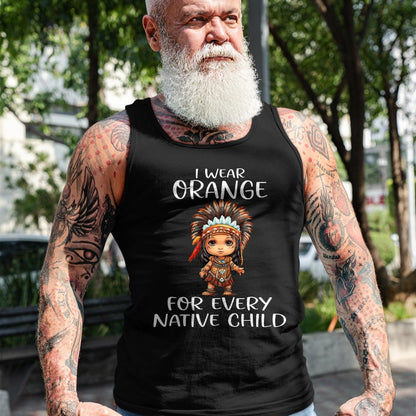 Native American T-Shirts, Vintage Native American Unisex T-Shirt/Hoodie/Sweatshirt HLT00 - Wear orange for every American native child Indian Pride