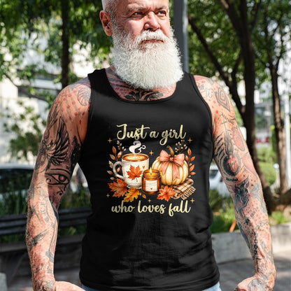 Best Thanksgiving Family Shirt , Funny Thanksgiving UnisexT-Shirt/Hoodie/Sweatshirt HLT00 - Just A Girl Who Loves Fall Pumpkin Autumn Leaves Women Girls T-Shirt